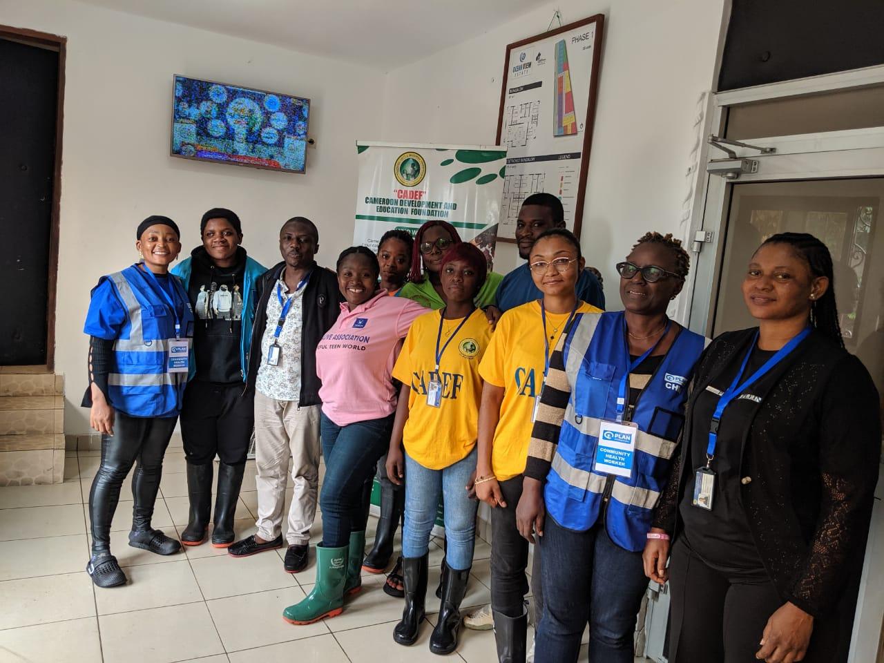 CADEF and partner assessment team gathered at the CADEF office in Limbe